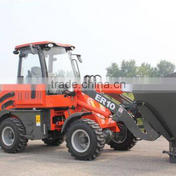 New ER10 CE Tractor Mini Wheel Loader With Quick Hitch for Sale photo-3
