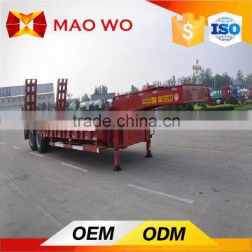 MAOWO 2 Axle 30 Ton Low Flatbed Semi Trailer for Excavator Transport photo-3