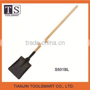 coal steel shovel with wooden handle