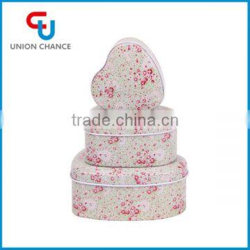 3pcs valentine gift candy tin boxes