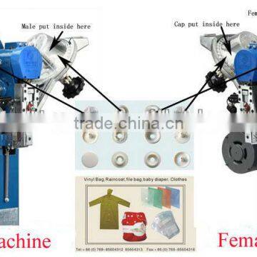plastic snaps fastening machine