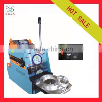 manual cup sealing machine for paper coffee / plastic milk