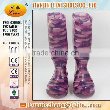 colourful fashion women pvc rain boots