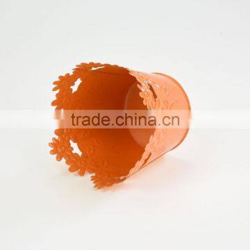 China Garden Products Cylindrical Galvanized Zinc Sunflower Vases photo-5