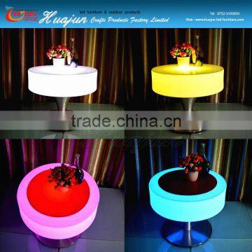 color changing rechargeable led fancy coffee table for bar use