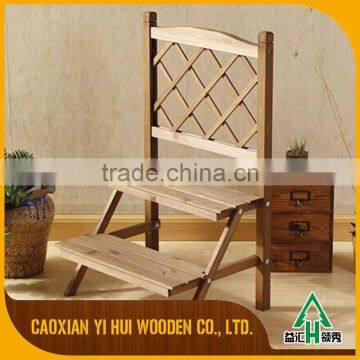 Simple Cheap Hanging Natural Plant Pot Stand Wooden