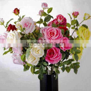 SJ11001107 wholesale artificial flowers/high initation rose/decorative single rose