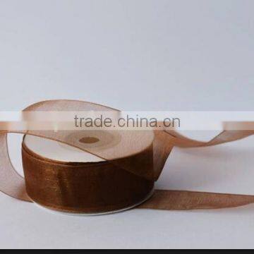 Custom Logo Cheap Polyester Gift Organza Ribbon and Craft photo-2