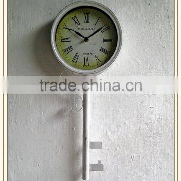 2014 Hot sale antique metal wall clock