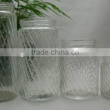 Glass storage jar with lid/Glassware/Glass jars