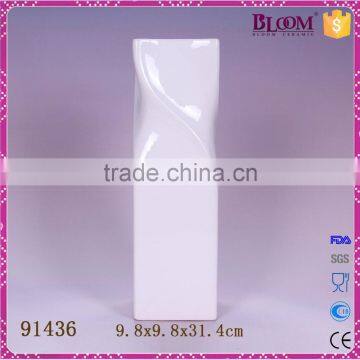 ceramic home decoration for wholesale white vases