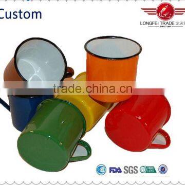 China factory wholesale customized traveling enamel mug