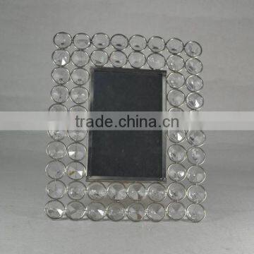 Metal Frame Mirror With Crystal