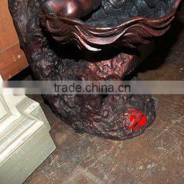 Bronze Lady Statue With Shell Water Fountain photo-6