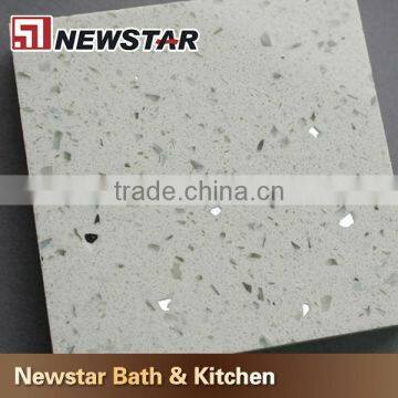 Made in China hot sales white quartz floor tiles