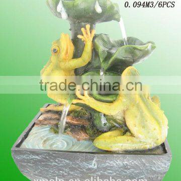 resin frog water fountain