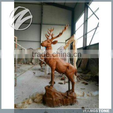 Life Size Animal Decorative Bronze Deer Sculpture photo-2