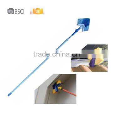 360 degree swivel corner brush, 0 risk eaves broom,9years factory ceiling broom,