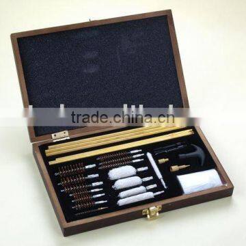 gun brush with wooden box