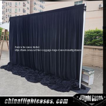 Outdoor Concert Stage Black Backdrop Panels