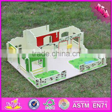 2016 New Design Kids Wooden Toy Farm Buildings W06A167 photo-6