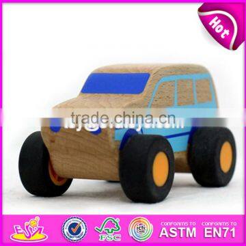 Wholesale cheap best wooden mini car toys for kids W04A056