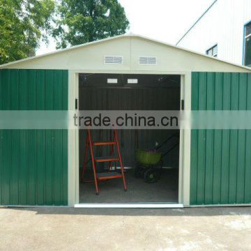 10x12ft commercial cream metal shed