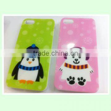 Christmas 3D mobile phone cover case for iphone 4,5