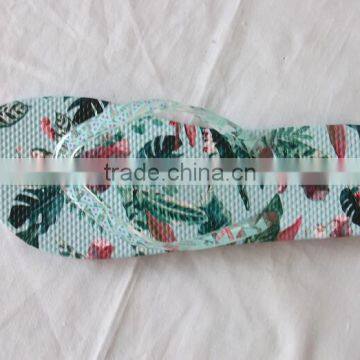 colorful printing flip flop PE sandles