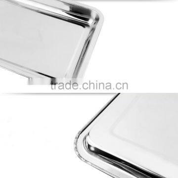 Rectangular Metal Stainless Steel Food Tray / Dinner Tray for Sale photo-3