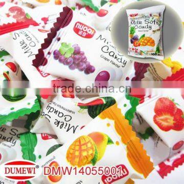 jelly filled chewing candy ball milk flavor
