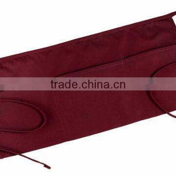 wholesale cheap waist apron with self material ties and two front pockets