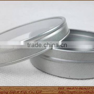 First Quality Round Tin Box With PVC Window for Wholesale