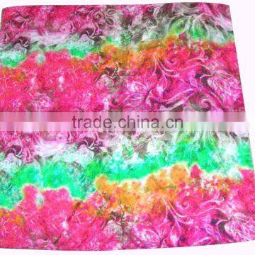 100% Digital Printed Silk Square Scarves