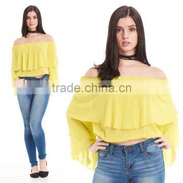 Women Sexy Tops and Blouses Summer Fashion Plain Dyed Cheap Wholesale Ladies Cotton Tops and Blouses