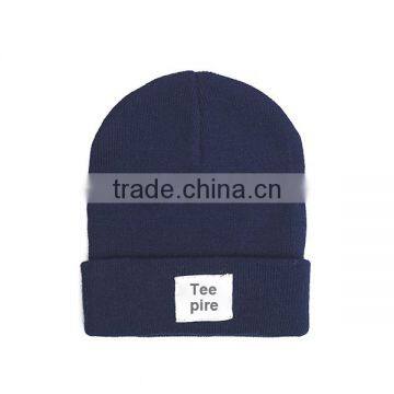 Blank Pattern Woolen Knitted Hat photo-2