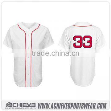 Athletic custom baseball jerseys sublimated league game softball shirts active baseball vest suits uniforms