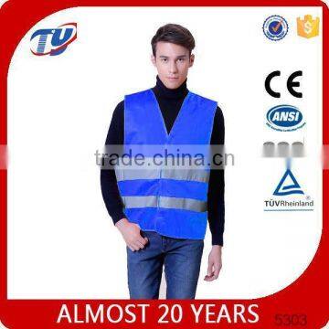 blue hi vis vest warning safety vest