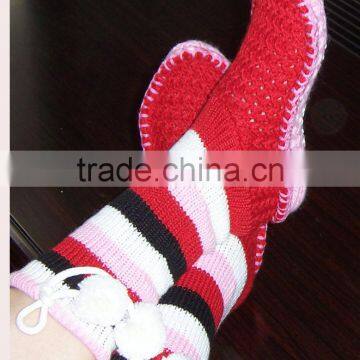 Adults Age Group and Knitted Technics Microfiber Socks Fuzzy Socks Women Slippers photo-4