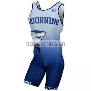 Do Your Own Design Wholesale Cheap Custom Wrestling Singlets photo-3