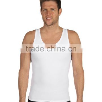 2017 Character plain white patterns summer mens knitted vest men gym wear