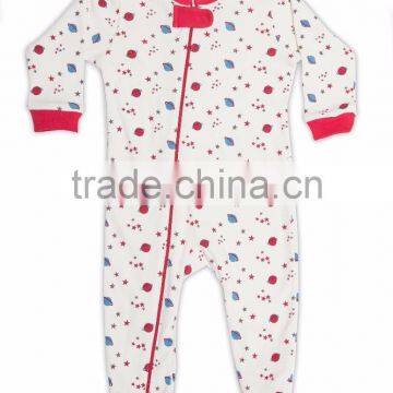 Organic Cotton Side Zipper Romper