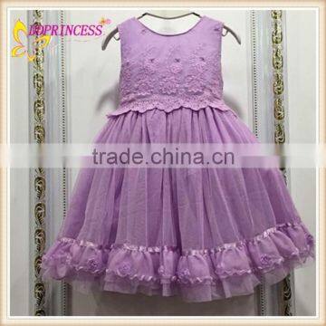 2015 children-latest-dress-style Embroidery flower dress