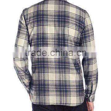 New Style Cheap Wholesale Plaid Men's Plaid Flannel Shirt photo-2