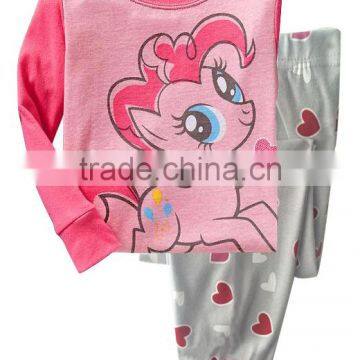S32671W High Quality 100% Cotton Soft Wear Cartoon High Printed Kid's Pajamas Children Sleepwear photo-3