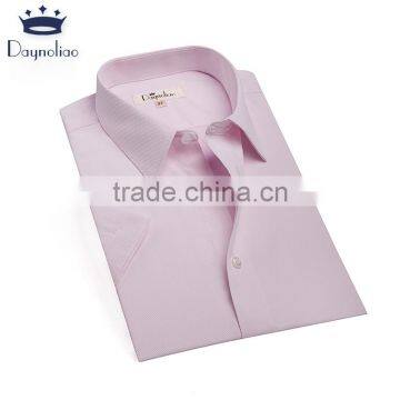 Daynoliao Latest Design Twill Cotton White Short Sleeve Cotton Men Shirt photo-4