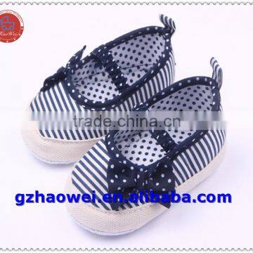 Navy Style Baby Girls Bowknot First Walker Shoes photo-2