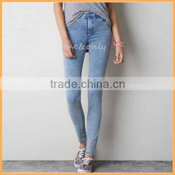 hot women cotton denim jegging trousers charming female skinny pants P0030