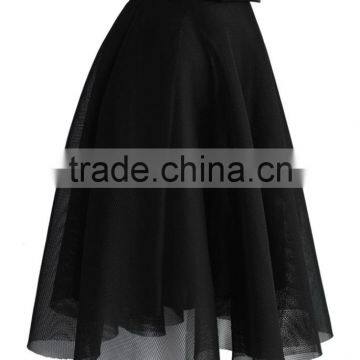 2016 Guangzhou Shandao Hot Selling New Arrivals Summer Casual Sexy Short A Line Black Ruffle Tulle Girls Skirts photo-4