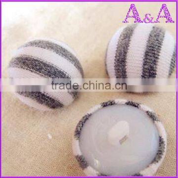 Snap fastener fabric covered button